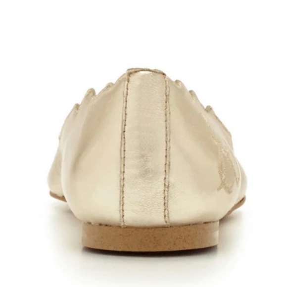 Sam Edelman Augusta Gold Metallic Leather Flats - Picture 2 of 7